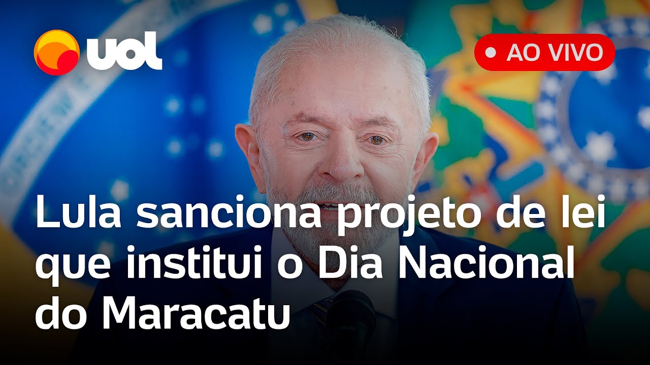 Lula fala ao vivo e sanciona projeto de lei que institui o Dia Nacional do Maracatu; acompanhe