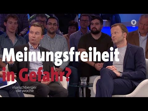 Meinungsfreiheit in Gefahr? Bernd Lucke und Georg Restle bei "maischberger. die woche" (23.10.19)