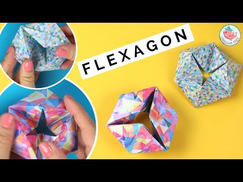 Origami Moving Flexagon Tutorial - How to Fold a Paper Flexagon - Easy Fidget Paper Toy