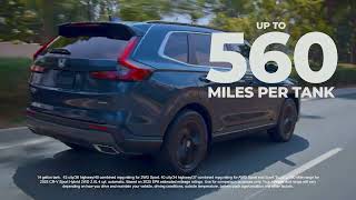  The Honda CR-V Hybrid combines eco-friendly driving