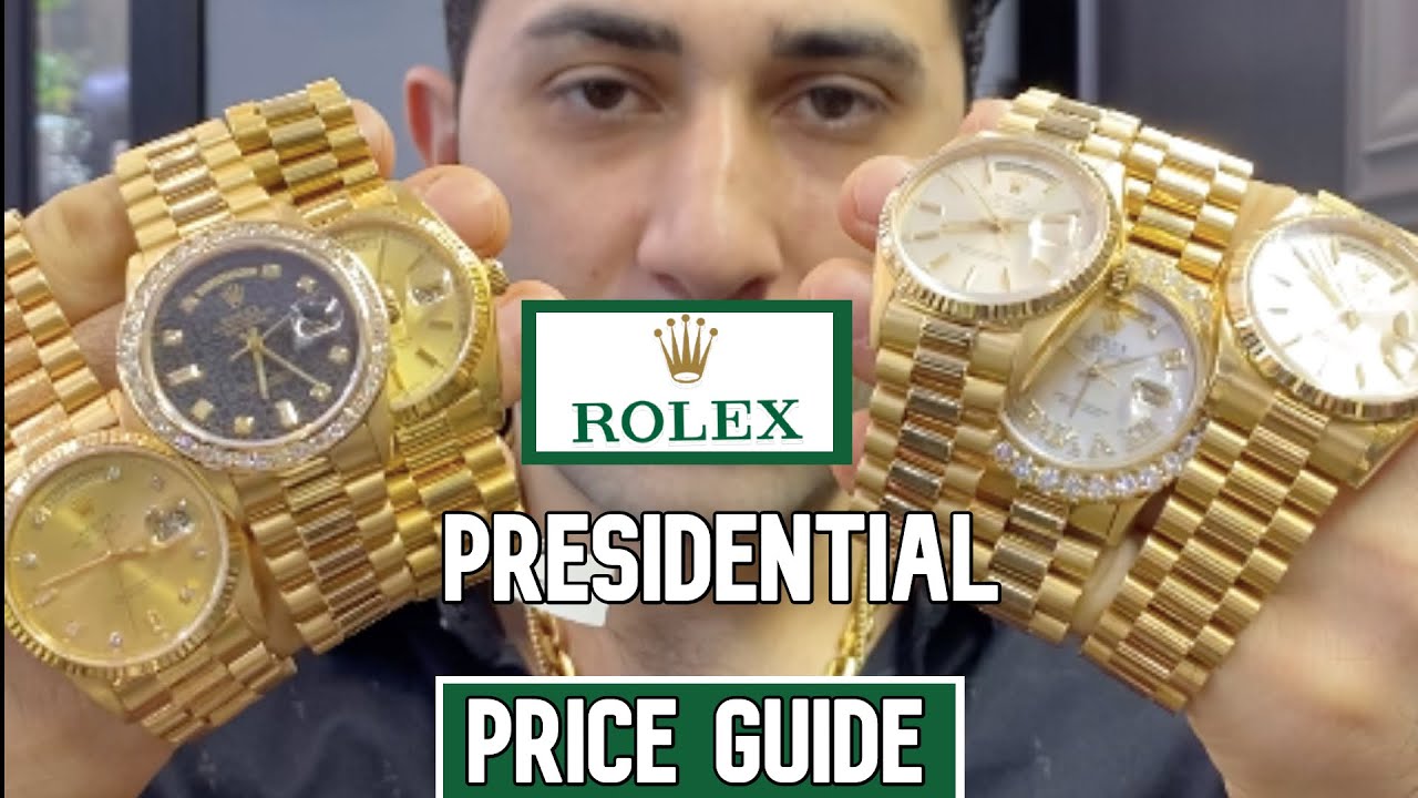 PRICING GUIDE ROLEX PRESIDENTIAL !