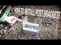 How to Install Post Base Brackets Into Concrete || Dr Decks