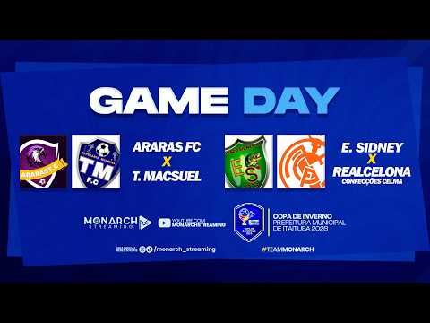 COPA DE INVERNO - ARARAS FC x T. MACSUEL e E. SIDNEY x REALCELONA