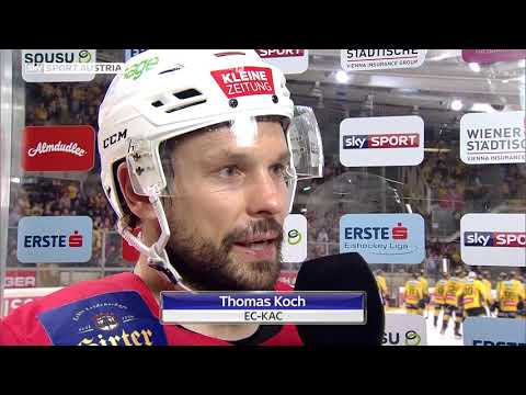 EBEL, 54. Runde: spusu Vienna Capitals – EC-KAC 2:1 OT