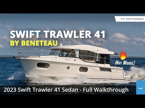 2023 Beneteau Swift Trawler 41 Sedan Yacht Walkthrough