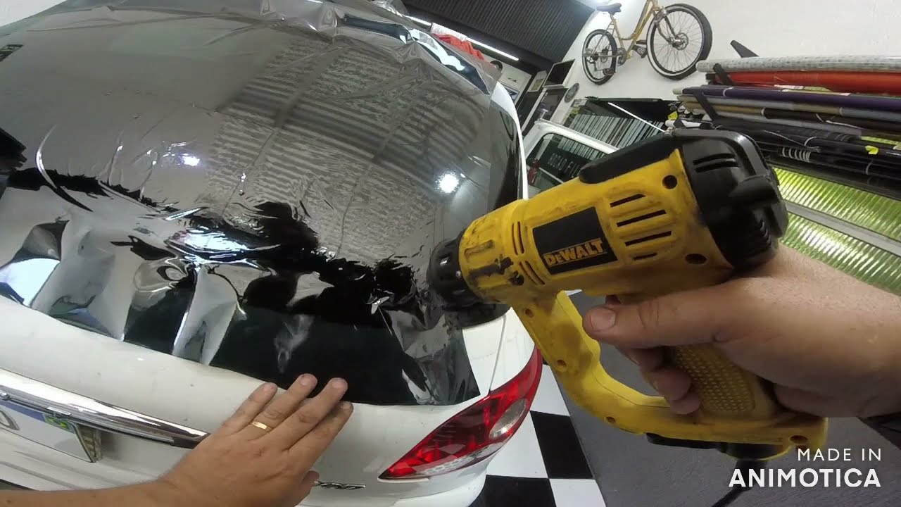 MODELANDO E APLICANDO FILM NO VIDRO TRASEIRO DO PEUGEOT 207 OU 206.