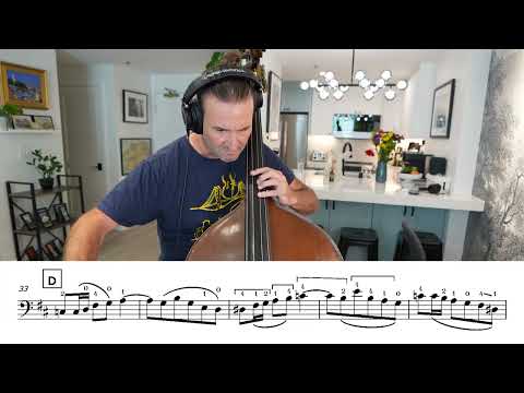 Simandl Etude No. 29 - Andante con moto from Simandl's 30 Etudes Course