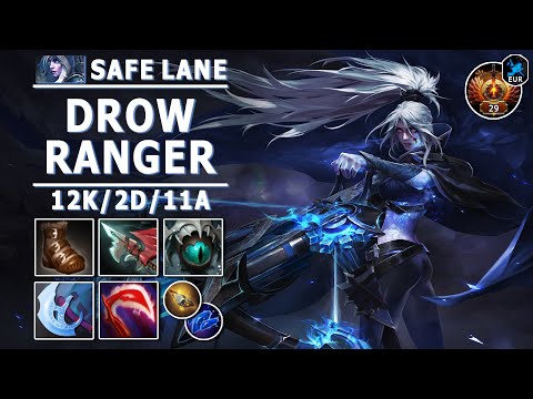 Drow Ranger Safe Lane Carry | 7.30e | HR.医者watson` Pro Drow Carry Play | Dota 2 Immortal Gameplay