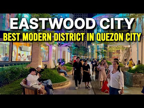 This Is EASTWOOD CITY 🇵🇭 WOW! Modern City Life in Quezon City, Philippines
