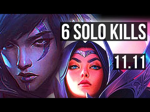 APHELIOS vs IRELIA (TOP) | 6 solo kills, 500+ games, 11/3/9 | KR Diamond | v11.11