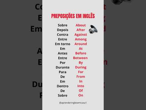 PREPOSIÇÕES EM INGLÊS