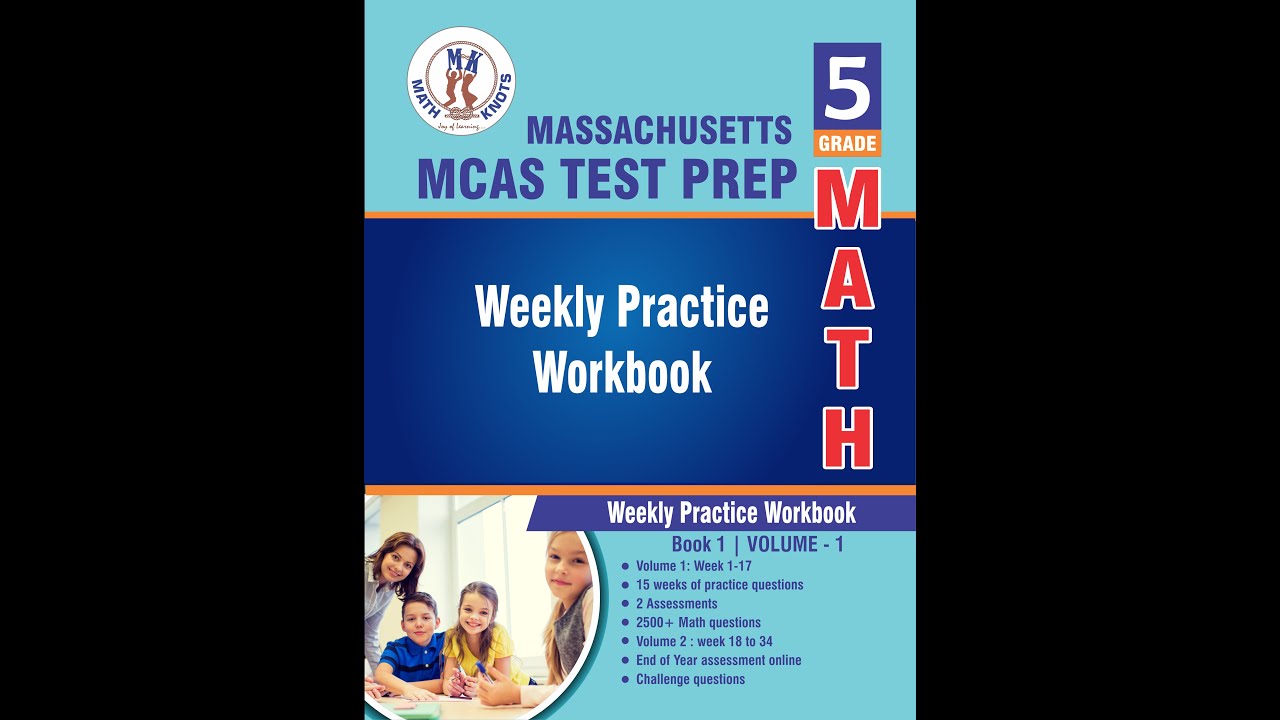 Massachusetts MCAS 5th Grade Math Test Prep | Volume 1 Workbook | 2500+ Practice Questions