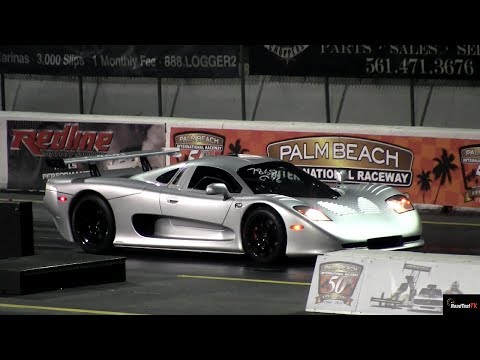 RARE Mosler MT900 vs SLR McLaren 1/4 Mile Drag Race
