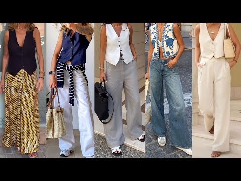 CHALECOS UNA PRENDA MUY EN TENDENCIA DE MODA 2024 LLEVALOS EN TUS LOOKS Y OUTFITSE PRIMAVERA VERANO