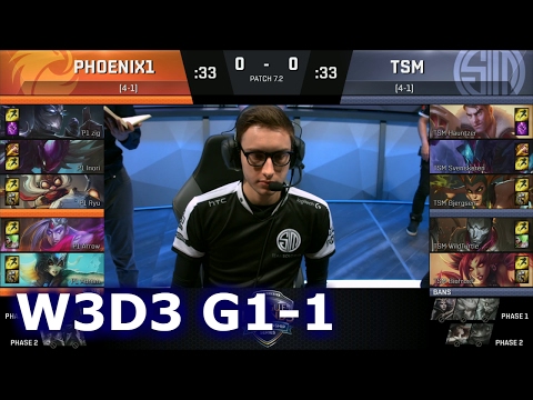 Phoenix1 vs TSM Game 1 | S7 NA LCS Spring 2017 Week 3 Day 3 | P1 vs TSM G1 W3D3 1080p