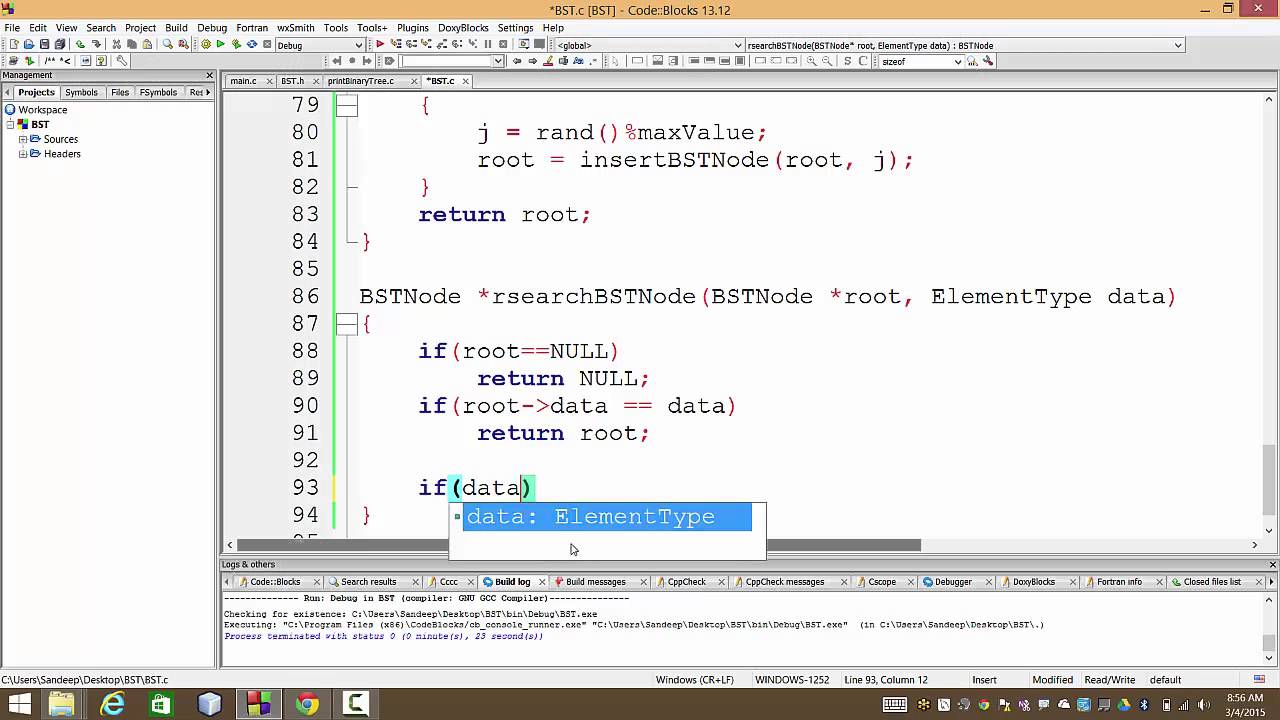Binary Search Tree - 2 - Searching an Element
