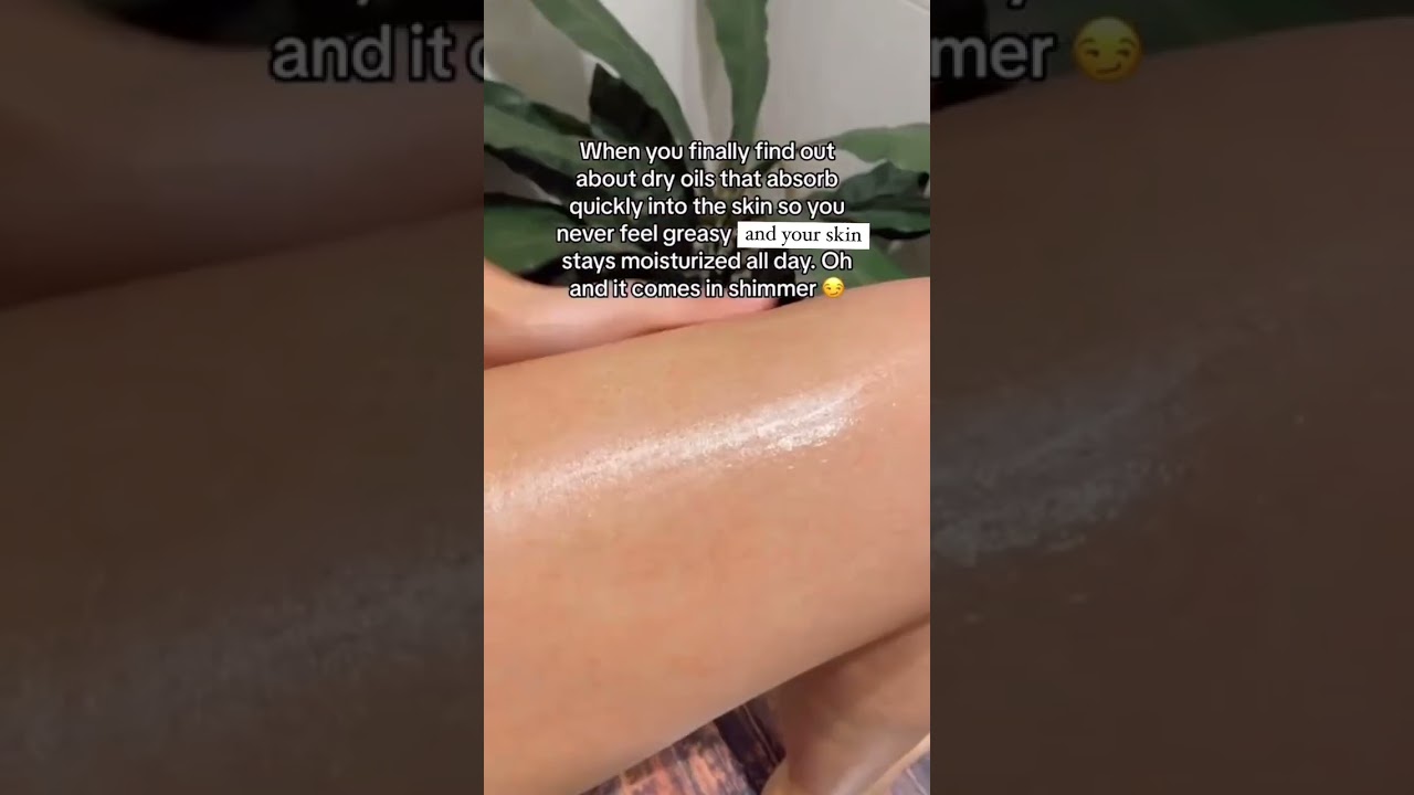 That dry oil difference 🥰 #scenteddryoil #dryoil #nomgreasy