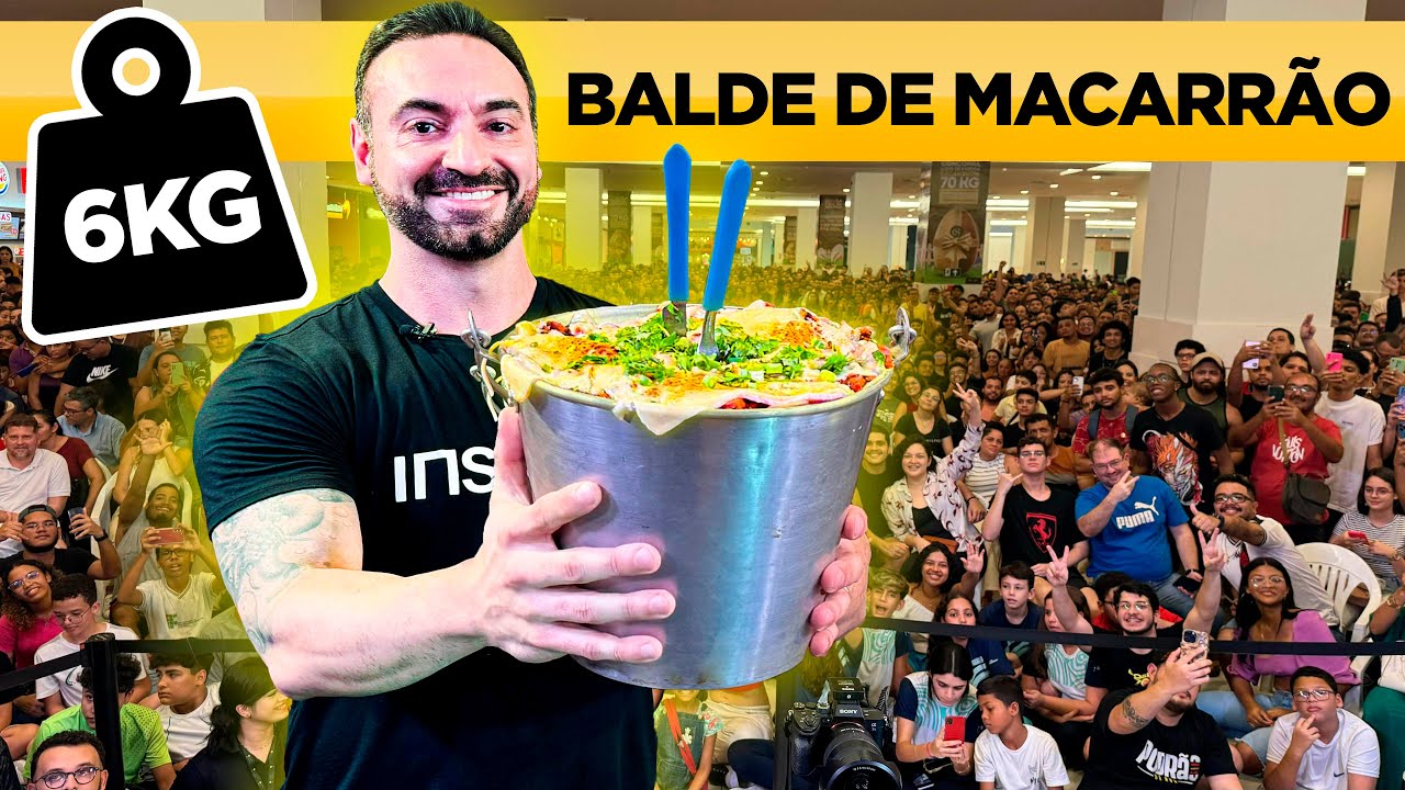 O DESAFIO MAIS DIFÍCIL!! BALDE de MACARRÃO! *6KG* Valendo R$4000