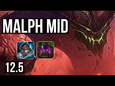 MALPHITE vs CORKI (MID) (DEFEAT) | Rank 3 Malph, 68% winrate, Godlike | TR Grandmaster | 12.5