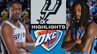 Victor Wembanyama - Keldon Johnson - San Antonio Spurs - Oklahoma City Thunder