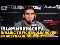 Islam Makhachev Willing To Fight Alex Volkanovski In Australia: ‘Why Not?’ | UFC 280 | MMA Fighting