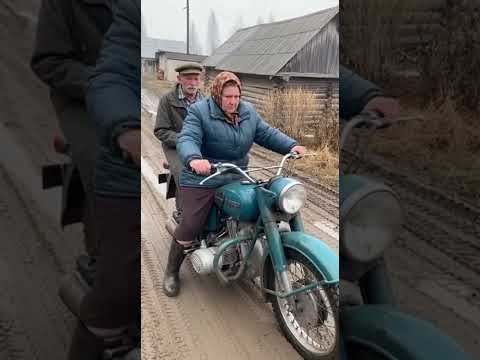 #бабка #дед #мотоцикл #сальто #прикол