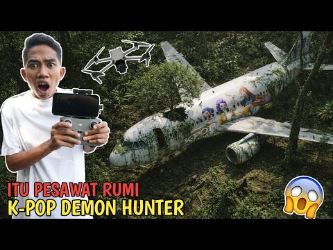 DRONE ARIK MENANGKAP NAMPAK BANGK4I PESAWAT RUMI DEMON HUNTER TERBENGKALAI??😱 | Mikael TubeHD