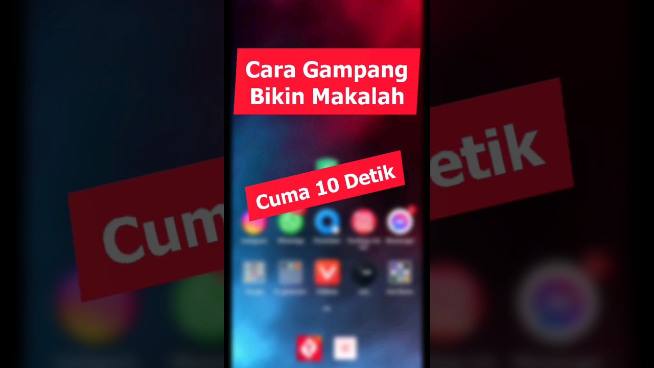 Anak Sekolah Wajib Tau | Bikin Makalah Cuma 10 Detik | Ini Caranya #viral #website #makalah