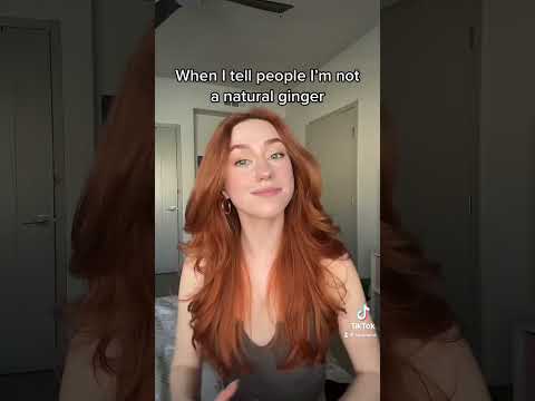 When I tell people I’m not a natural ginger #latina #naturalblonde #dyedhair #copperhair #hairstyle