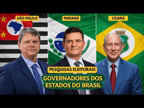 PESQUISAS PARA GOVERNADOR NOS ESTADOS DO BRASIL: Veja todos os números! (17/05/2026)