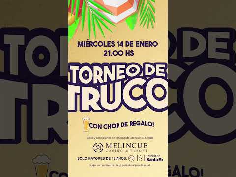 Miércoles 14/01/26. 21 hs. Melincué, Prov. de Santa Fe. #locosxeltruco #truco #trucoargentino