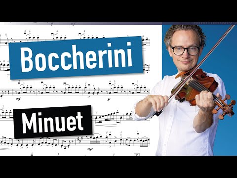 Boccherini Minuet | Violin Sheet Music | Piano Accompaniment | Different Tempi