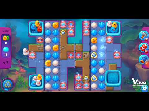 Fishdom. 8813 super hard level no boosters and diamonds. 13 moves