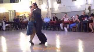 AURORA LUBIZ y LUCIANO BASTOS bailando la milonga ARRABALERA en LA BALDOSA