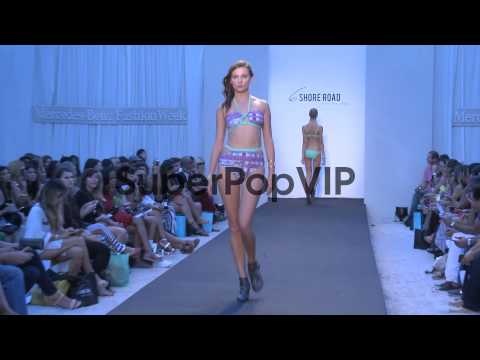 Models walk the runway during 6 Shore Road - Mercedes-Ben...