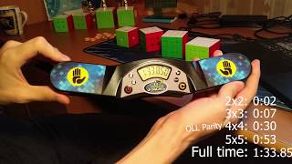 Relay 2x2-5x5 1:33.85 (4x4 OLL Parity!!)