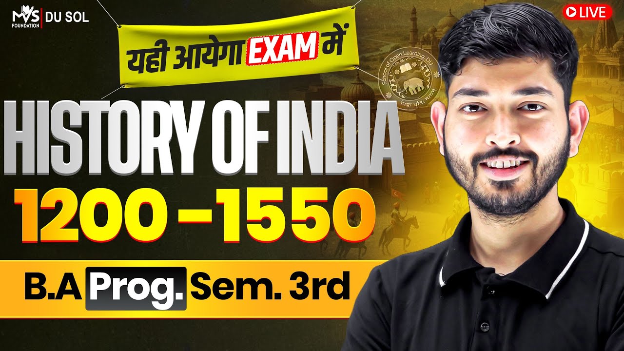 History of India 1200-1550 B.A Program Semester 3rd History Important Questions with Answer.