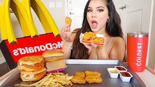 MCDONALDS MUKBANG !!! (spicy chicken nuggets, mcdouble, hot & spicy, fries)!!