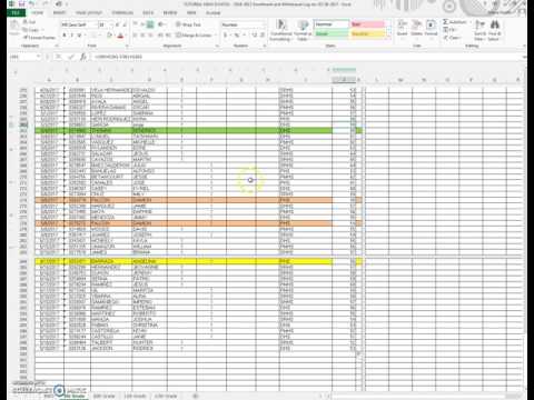 Enrollment And Withdrawal Log Tutorial Part 2
