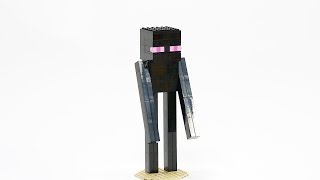 How to Build a Minecraft Enderman with LEGO®️ Bricks tutorial