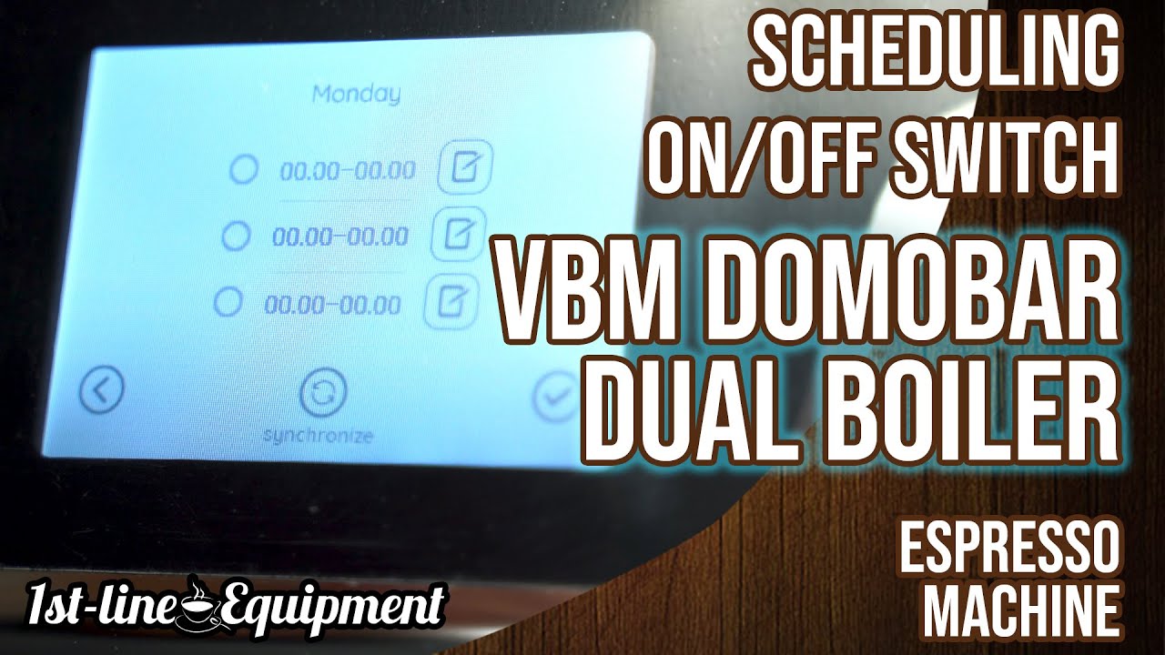 How To: Schedule Power On/Off Cycles - VBM Domobar Super Dual Boiler