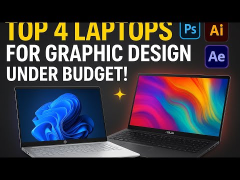 Best 4 Budget Laptops for Graphic Design Students in 2025 💻 | Photoshop, Illustrator & After Effects