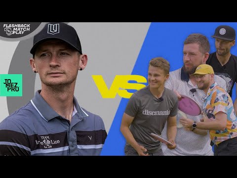 4 Disc Golf Pros vs Ben Callaway’s INSANE 120' throw-in! | FlashBack MatchPlay 09 | Jomez Disc Golf