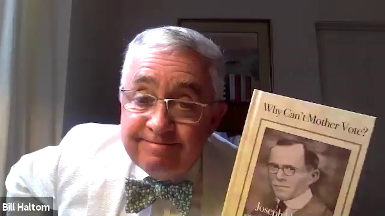 In conversation with Bill Haltom at the MJCC