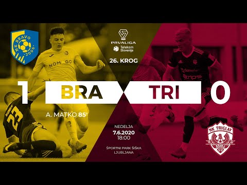 26.krog: Bravo - Triglav 1:0 ; Prva liga Telekom Slovenije 2019/2020