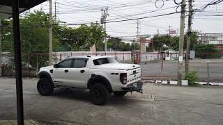 ฝาปิดครอบกระบะ ALPHA SCZ ใส่ FORD RANGER 4 ประตู เปิด 45องศา