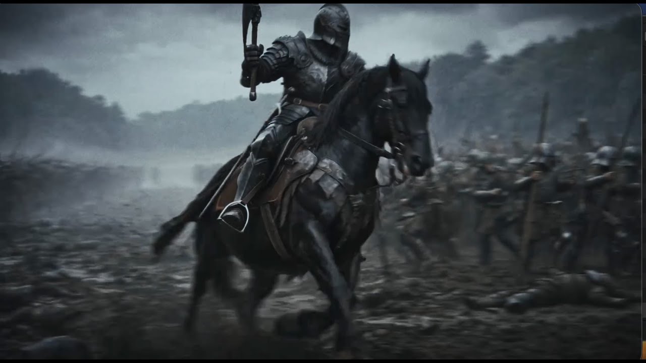 Warhorse Knight Charge | Cinematic AI Battle Film (Dragon, Medieval Combat, POV Camera)
