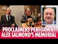 The Proclaimers perform rousing tribute to late Alex Salmond as hundreds gather at memorial service