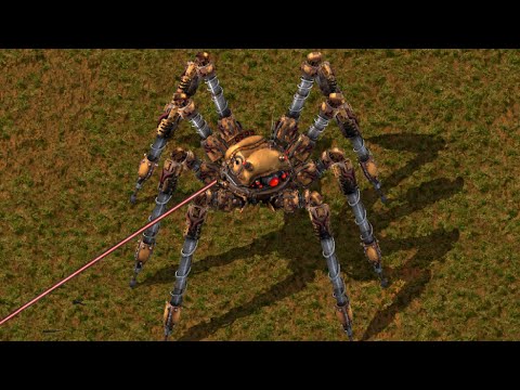 spidertron can be stacked infinitely for extreme defenses part 2 (lasers)