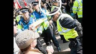 THROW BRICKS AT COPPERS - HOSPITALISED BY TELESCOPIC BATONS.wmv